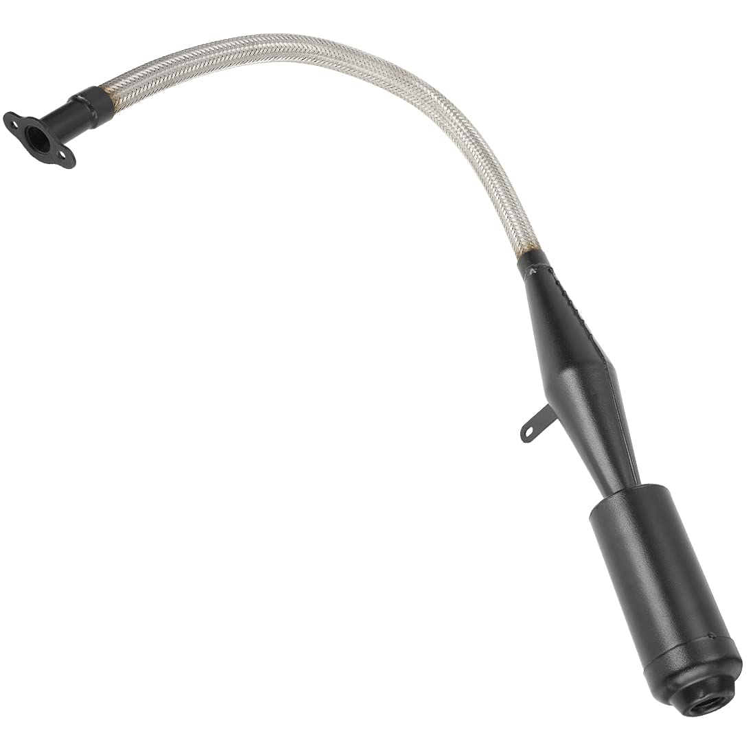 FVRITO Stainless Steel Flexible Exhaust Muffler Pipe Silencer Gasket for 2 Stroke 49cc 60cc 66cc 80cc 100cc Engine Gas Motorized