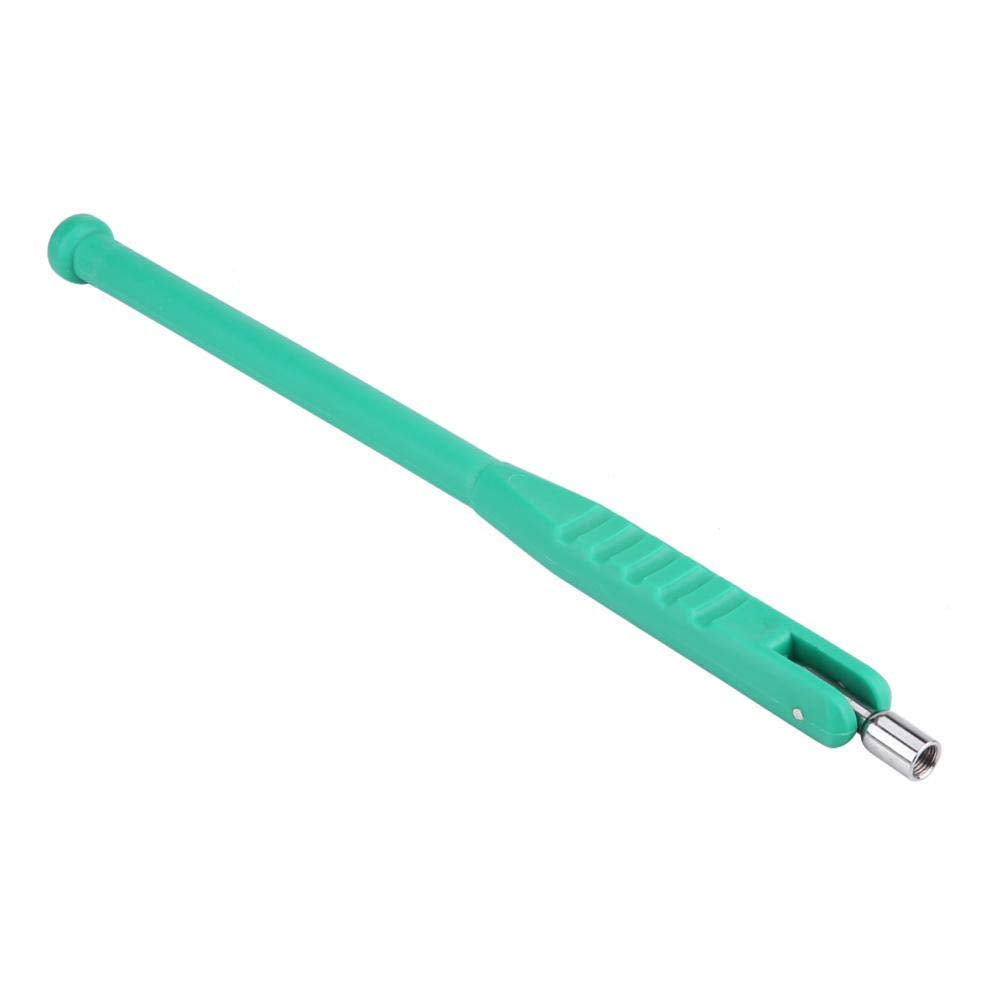Keenso Tire Valve Stem Puller Rod Tool with Valve Core Remover, No Scratch Green Plastic Handle, Tire Tool, Tire and Wheel Repai