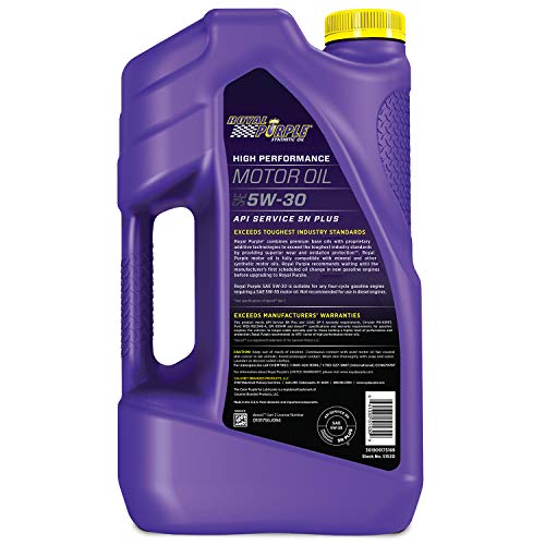 Royal Purple 51530-3Pk 5W30 Oil, 5 Quart, 3 Pack