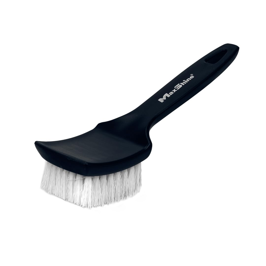 Maxshine All-Purpose Brush - Ultimate Cleaner For Tires, Carpets, Home & Office - Removes Tough Dirt & Stubborn Stains With Ease