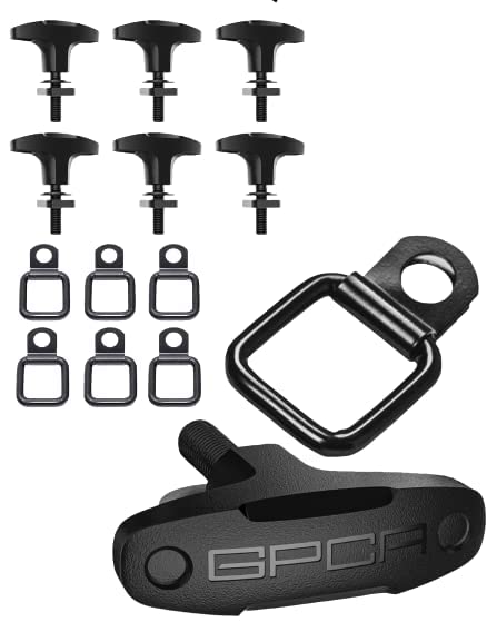GPCA - Quick-Release Tie Down Anchor and D Ring Set, for Fast Jeep Top Removal Lift, Truck Tie Downs, Jeep Wrangler Accessories 