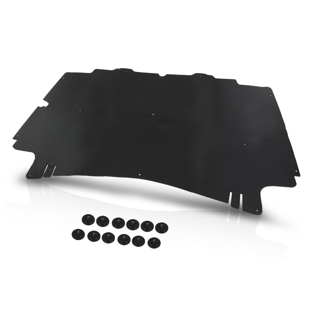 LQI Hood Insulation Pad 1/2'' with Clips Compatible with Dodge Ram 1500 2002-2008, Fit Dodge Ram 2500 3500 2003-2009 Black
