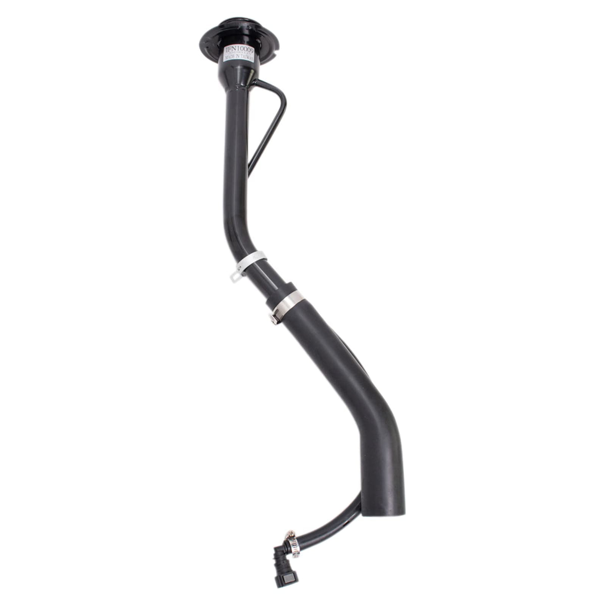 Trq Fuel Tank Filler Neck Black Compatible With 2009-2010 Ford E-150 E-250 E-350 Super Duty E-450 Super Duty