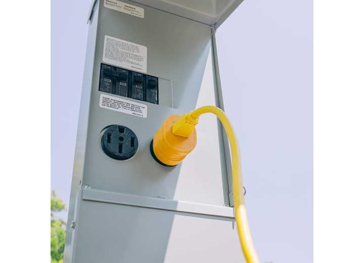 Camco 55232 30 Amp Male/15 Amp Female Adapter With Indicator Light