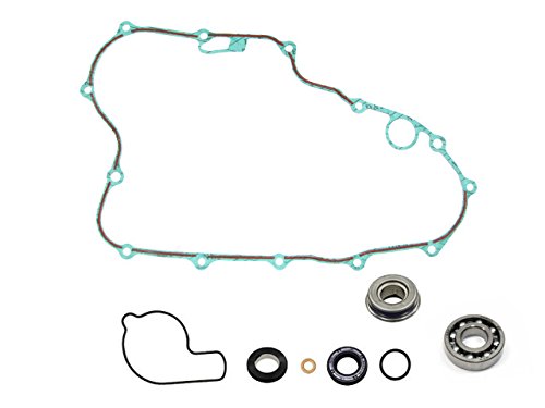 Outlaw Racing Or4303 Complete Water Pump Rebuild Repair Kit With Bearing Shaft Gasket Seal Compatible With Honda Crf450X 2005-2017