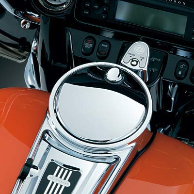 Wowtk Push Button Fuel Door/Panel Latch Kit Fits For Harley Davidson Touring Electra Glide, Street Glide, Ultra Limited, Tour Gl