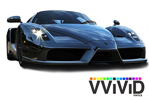 Black Mirror Chrome Cast Vinyl Wrap Self-Adhesive Film Decal Air-Release Bubble And Air-Free 3Mil-Vvivid8 (10Ft X 5Ft)