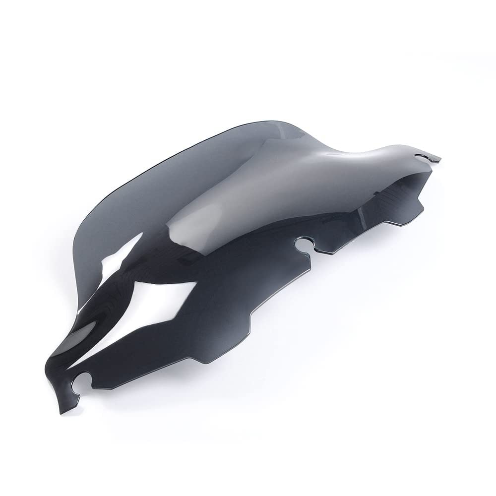 Wynmoto 8' Smoke Tint Windshield Windscreen Wind Splitter Compatible For 96-13 Harley Davidson Touring Street Glide Electra Glide Flhtcu Ultra Classic Glide Flht Flhx Flhxs Flhtk Tri Glide 1996-2013