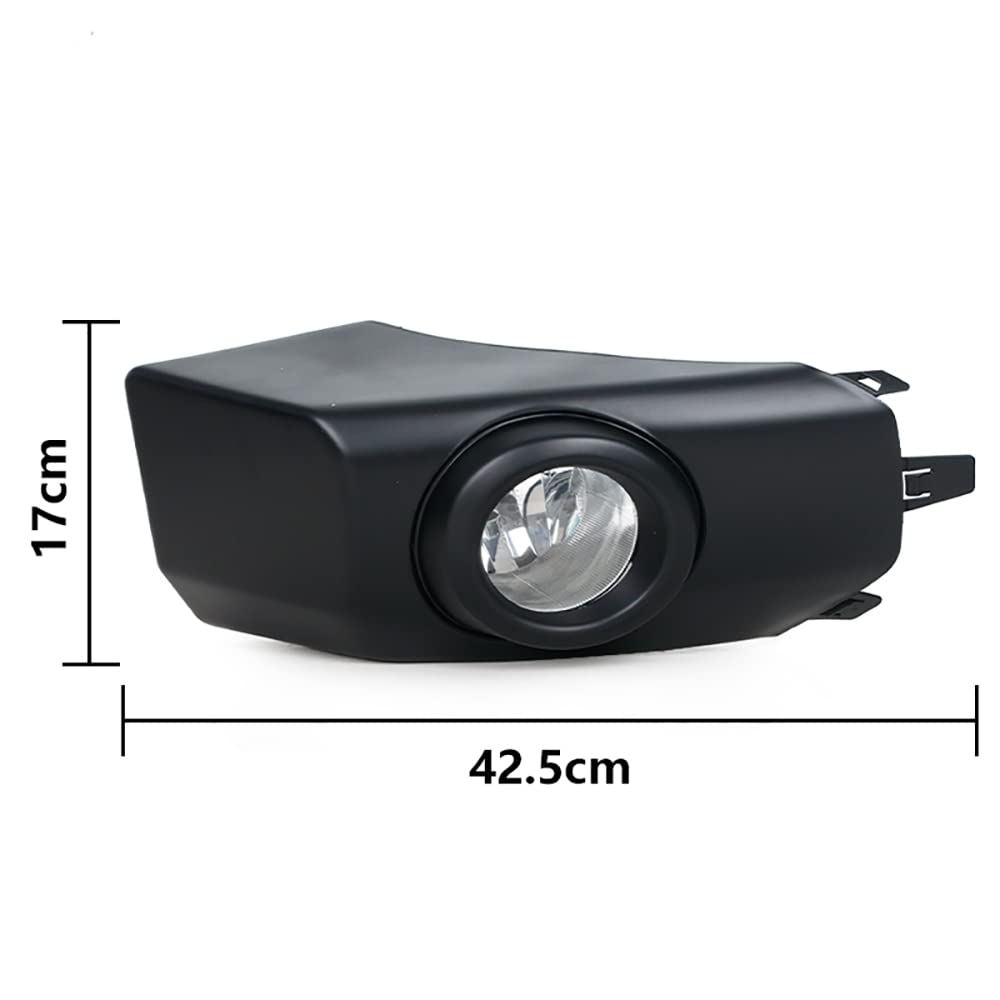 Jesymbx For Toyota Fj Cruiser 2007-2017 Front Bumper Fog Light Drl Daytime Running Lamp With Bulb And Wiring Black