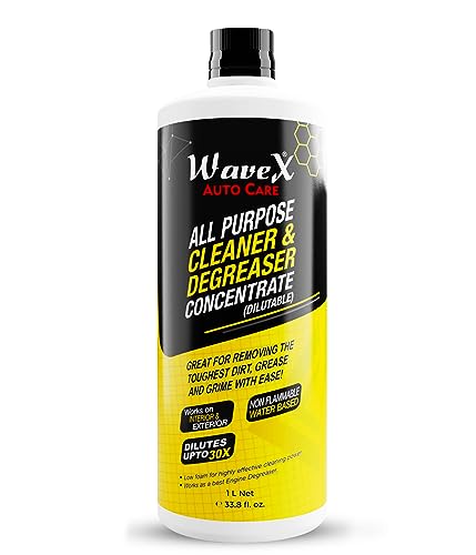Wavex All Purpose Cleaner And Degreaser Concentrate Engine Cleaner 1L | Car Cleaner Industrial Strength, Concentrated Formula Ca