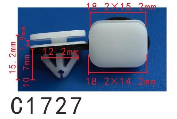 Autobahn88 Retainer Clip For Windshield Mounting, Compatible With Ford Flex 2009-On (Oem: W713590S300) (Pack Of 20)