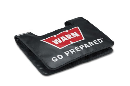 Warn 91575 Winch Damper With Rigging Accessory Storage Pocket And Reflective Strips , Black