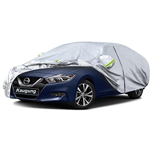 Kaugung 6 Layers Car Cover Custom Fit Nissan Maxima Sedan from 1988 to 2025, Waterproof All Weather Resistant Outdoor Indoor Sun