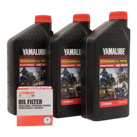 Yamalube Oil Change Kit 10W-40 for Yamaha KODIAK 400 4x4 Auto 2000-2006