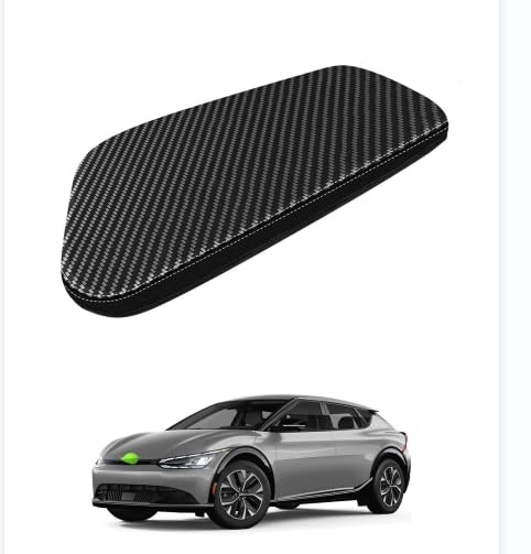 Autorder Center Console Cover For Kia Forte 2019-2024 Accessories Carbon Fiber Armrest Cover Anti-Scratch Middle Console Pad Leather Armrest Protector