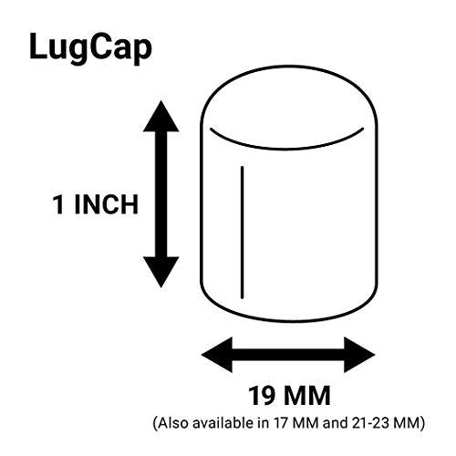 Automotivated Aftermarket ColorLugs Vinyl Lug Nut Cover, 19 mm, Red, Pack of 25, Includes Deluxe Extractor, Flexible Fit, Made in USA