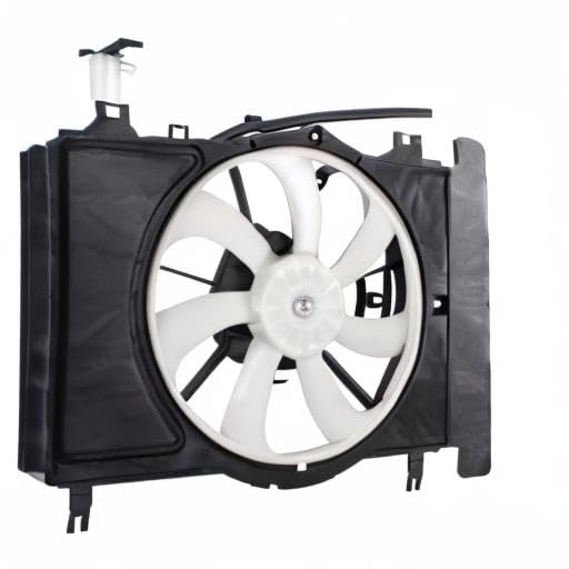 TYG OE Replacement(CAPA Quality) Cooling Fan Extra Silent for 2007-2012 Toyota Yaris Sedan, 2007-2011 Hatchback/2012-2014 Japan