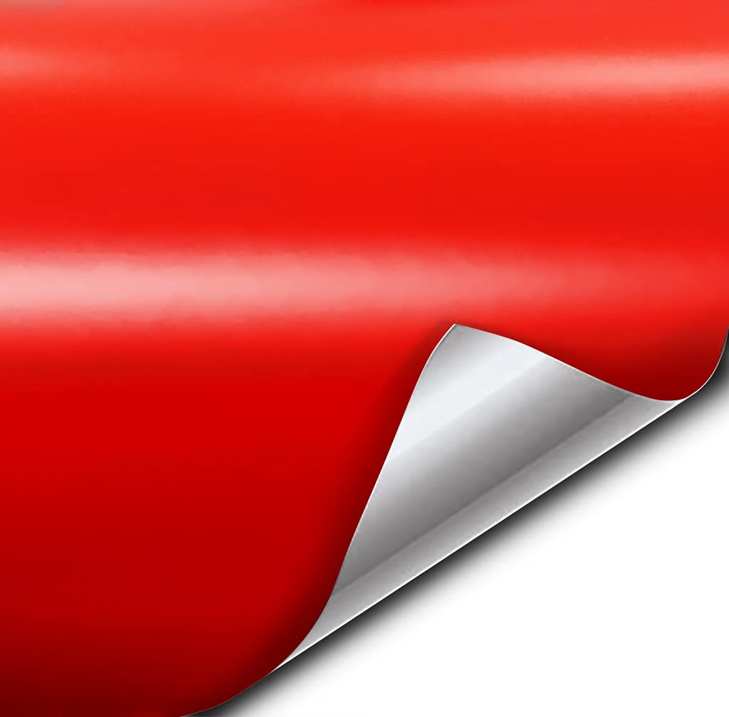 Vvivid+ Premium Vinyl Wrap Film (6Ft X 5Ft, Matte Rosso Corsa (Ferrari) Red)