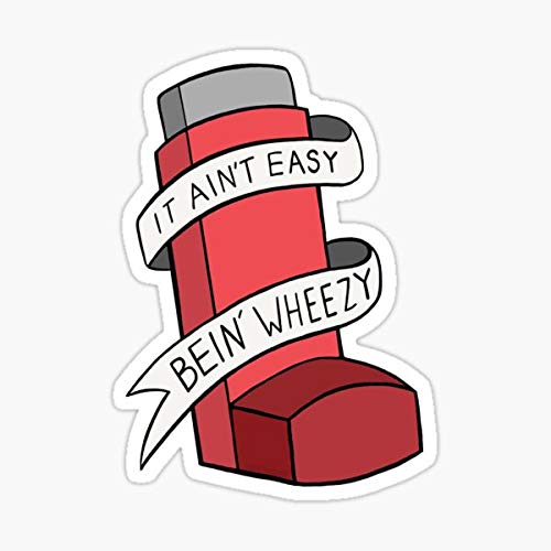 It Ain'T Easy Bein' Wheezy (Red) Sticker - Sticker Graphic - Auto, Wall, Laptop, Cell, Truck Sticker For Windows, Cars, Trucks