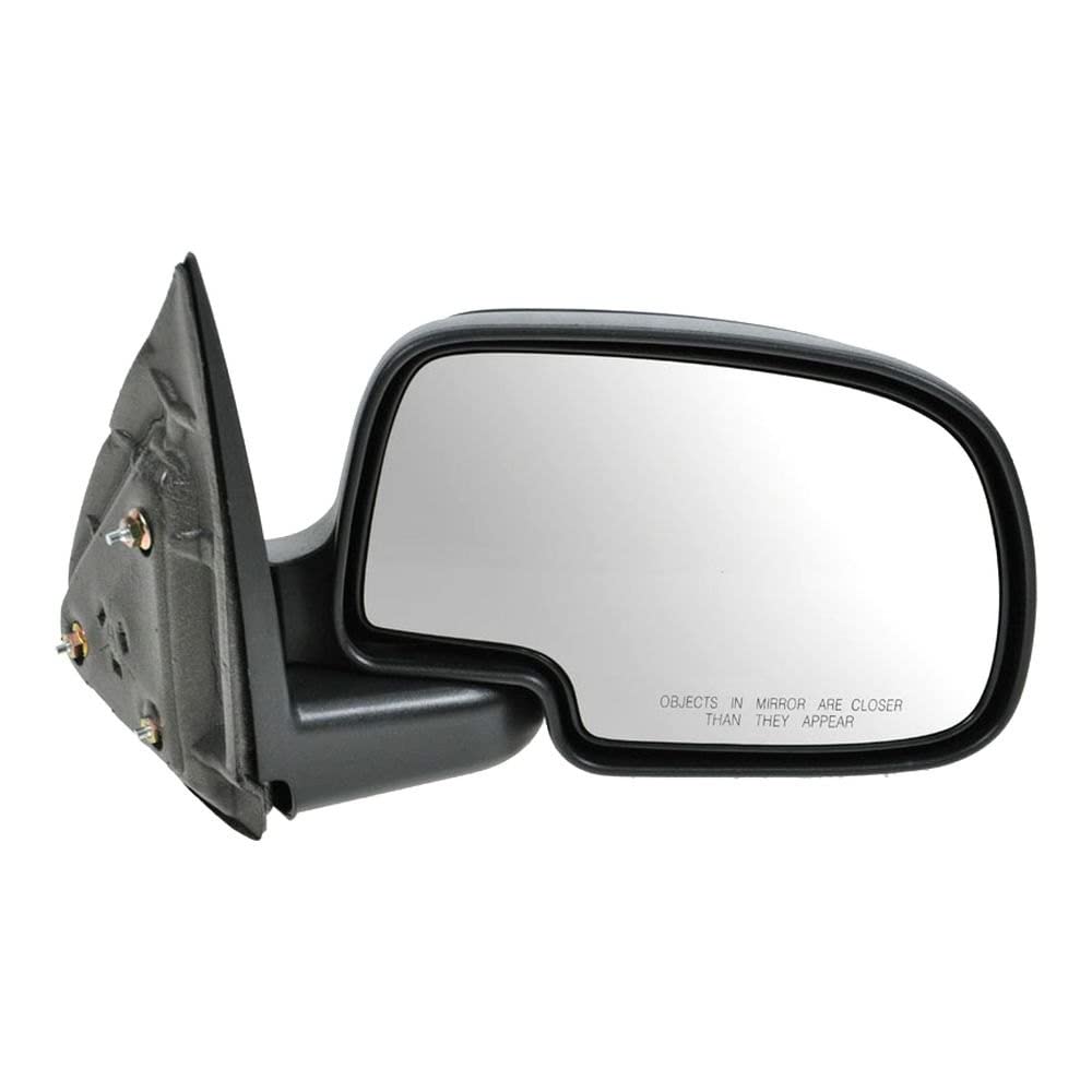 Trq Driver & Passenger Side Mirror Set Manual With Textured Housing With Textured Black Housing Compatible With 99-07 Chevrolet