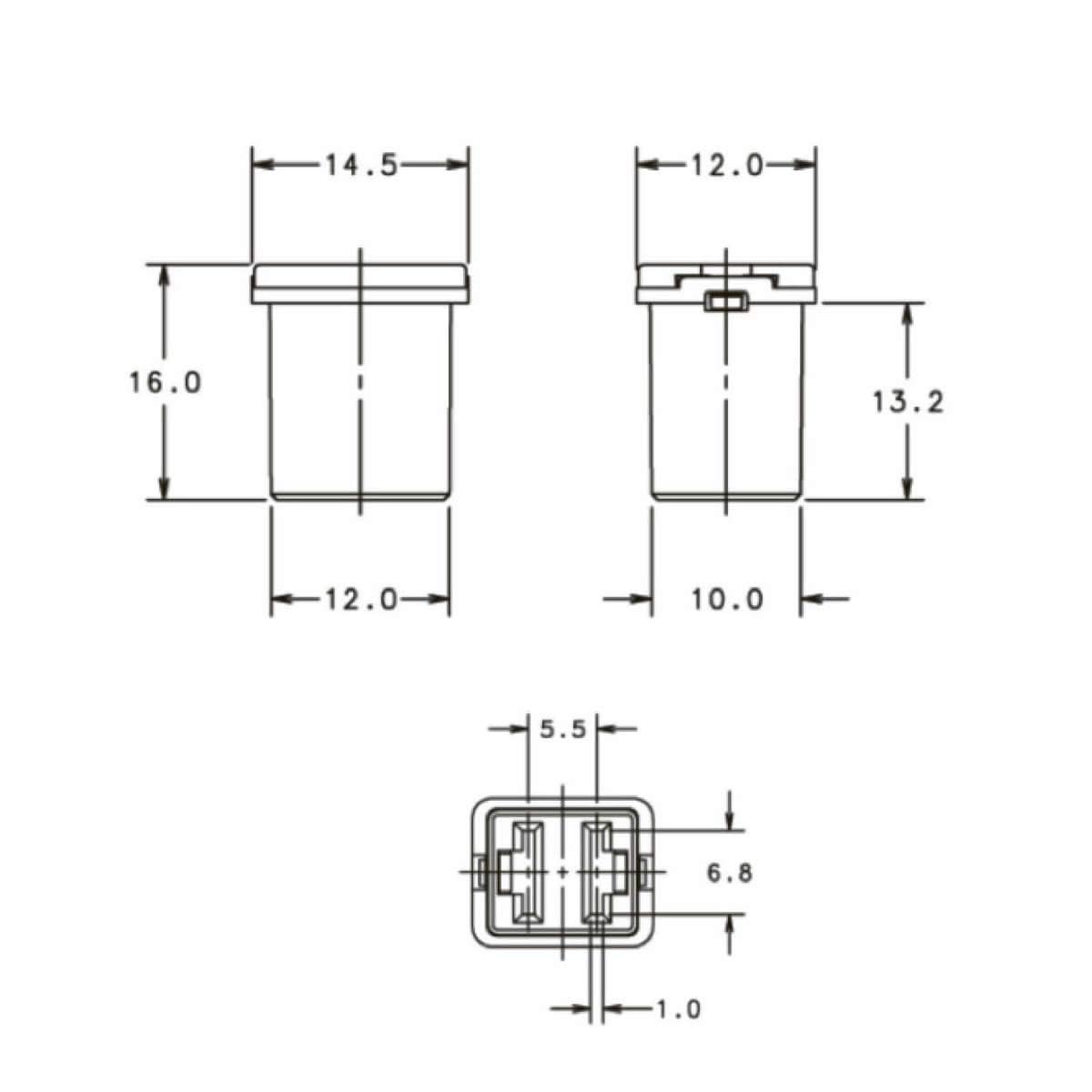Jcase Fuse Kit Mini Jcase Fuse Assortment Low Profile 25A Fit For Ford Chevy/Gm Nissan And Toyota Pickup Trucks Cars And Suvs