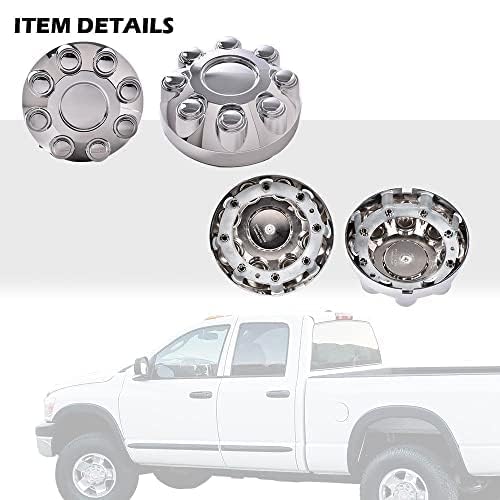 Pit66 8 Lug Covers 4 Pcs Wheel Center Cap 17 '' Chrome Center Hub Caps Fit Dodge Ram 1500 2006-2008/ Ram 2500 2003-2013/ Ram 350