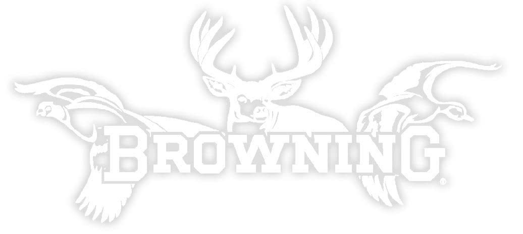 Browning Decal - All Seasons - 12" White - Model 3922601247