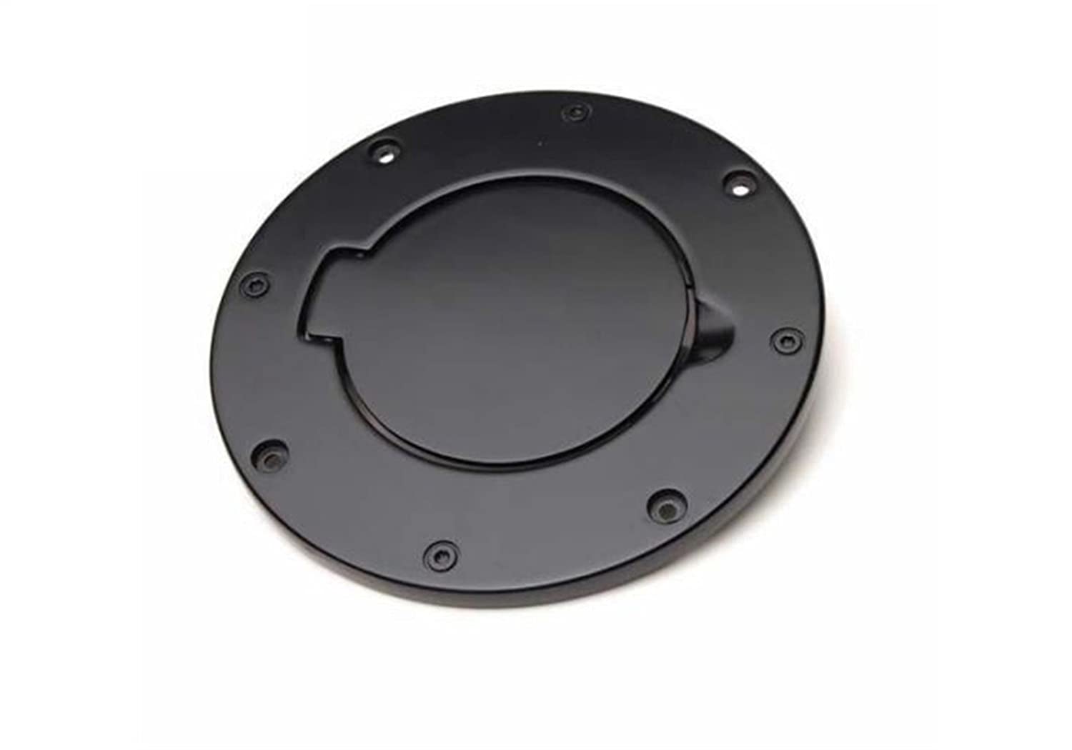 RAMPAGE PRODUCTS Rampage Fuel Door Cover | Billet Style, Aluminum, Black | 75006 | Fits 1997  2006 Jeep Wrangler TJ