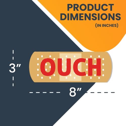 Magnet Me Up Ouch Band Aid Magnet Decal, 3X8 Inches Heavy Duty Automotive Magnet For Car Truck Suv