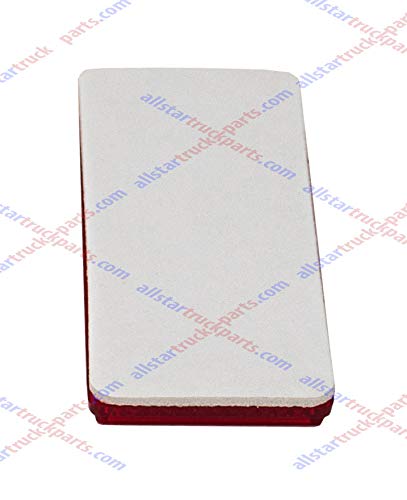[All Star Truck Parts] 3-1/8'' Rectangular Stick On Reflector - Trailers, Trucks, Automobiles, Mail Boxes, Boats, Suv'S, Rv'S, I