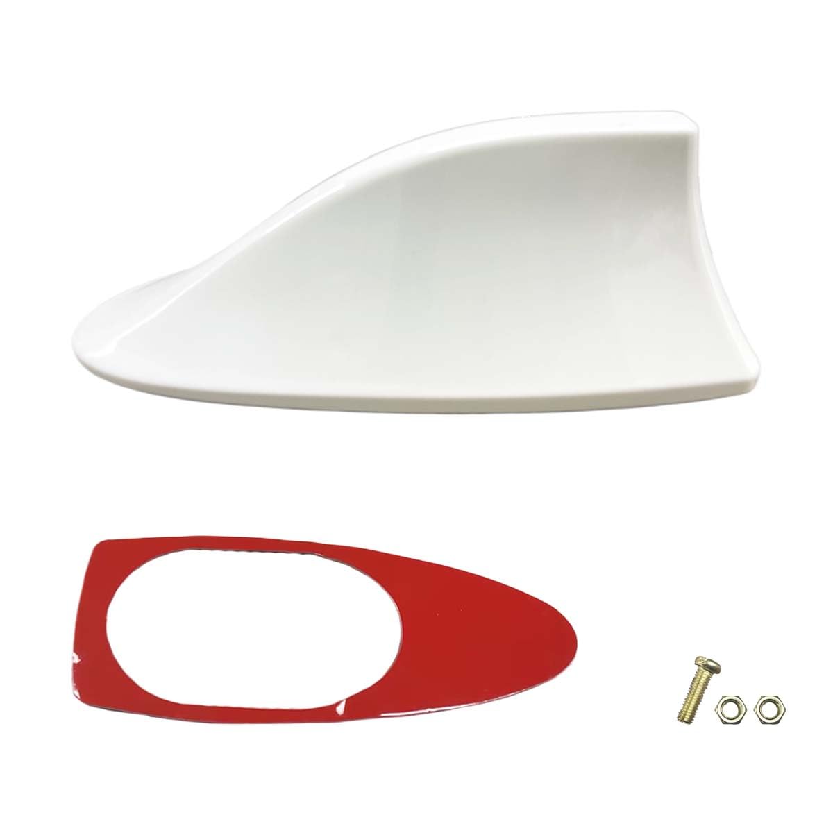Car Shark Fin Antenna Cover, Plastic Automotive Signal Roof Aerial Cover with Adhesive Tape, Universal Roof Mount Antenna Replac