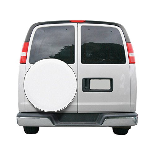 Classic Accessories Over Drive Rv Universal Fit Spare Tire Cover, Wheels 30'' - 33'' Diameter, White