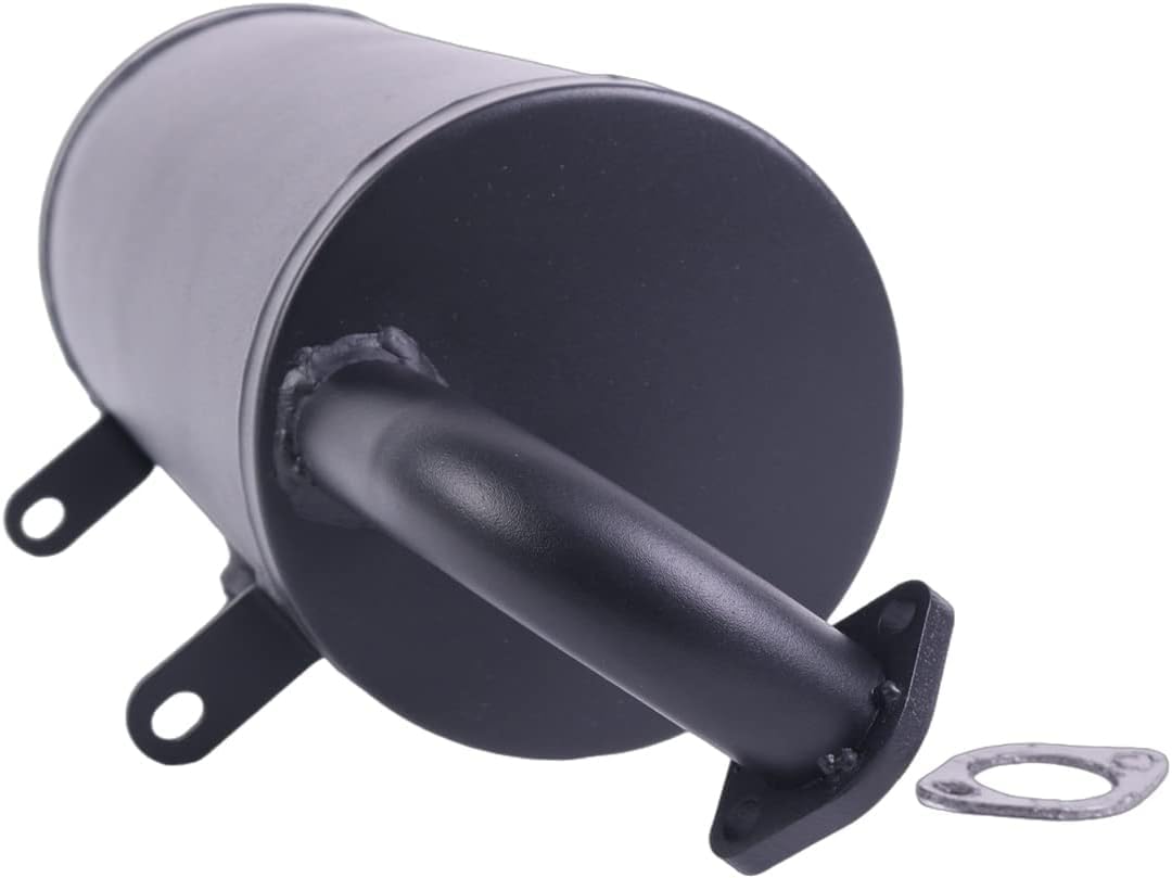 Chamixx Exhaust Assembly Muffler 18091-0235 18091-0487 With Gasket 11061-0132 Compatible With Kawasaki Mule 600 2X4 610 4X4 Sx Kaf400