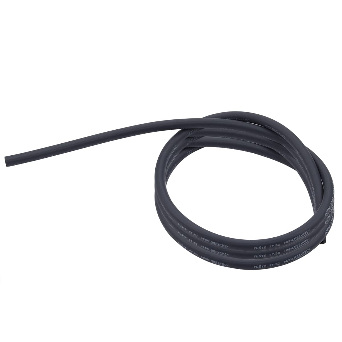 Wetenex 5.5mm Fuel Line Hose (ID 5.5mm, OD 10mm) - 5ft Gas Tube with 10 Clamps for ATV, Dirt Bike,