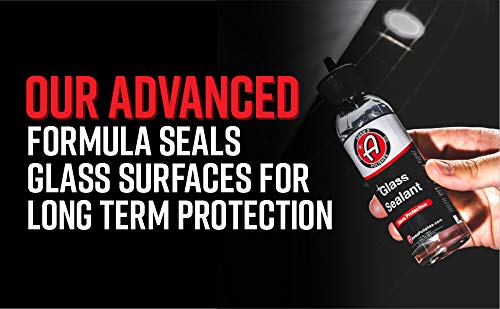 Adam's Polishes Glass Sealant 2.0 4oz - Super Concentrated, Easy Application - Water Simply Rolls Off Treated Surfaces - Designe