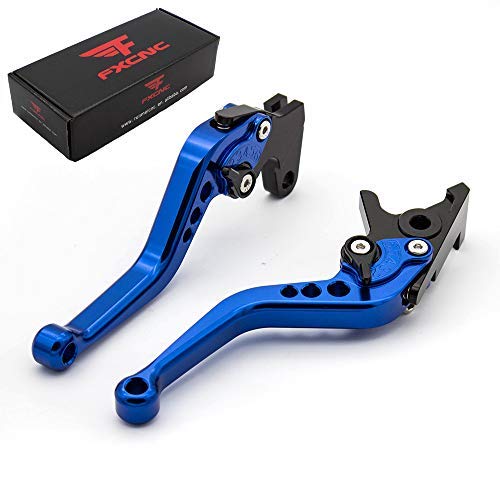 FXCNC CNC Aluminum Short Adjustable Brake Clutch Levers Compatible with YFM700 Raptor 700 R 2008-2022, YFZ450 YFZ450R YFZ450X 20