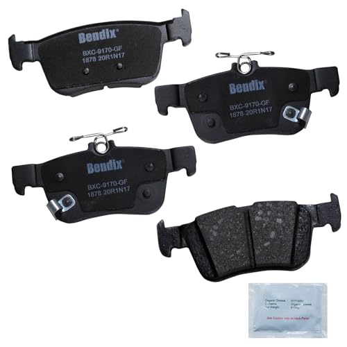 Bendix Priority1 Cfc1878 Ceramic Rear Brake Pads For Acura Integra 2023, Rdx 2020-2019, Honda Civic 2023-2016