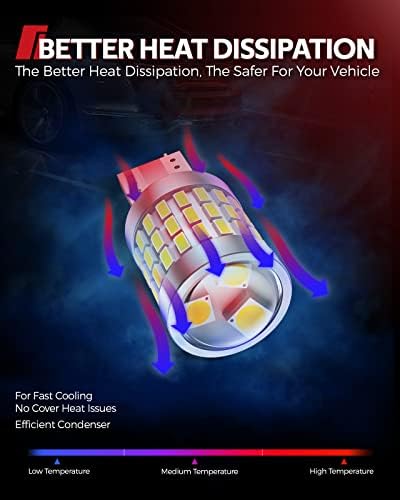 Torchbeam 912 921 Led Bulbs For Reverse Lights, T15 906 904 W16W Backup 2600 Lumens 6000K Xenon White Super Bright Light For Car