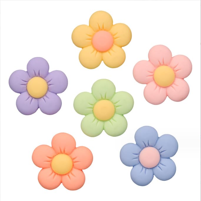 Cute Car Decor Interior Aesthetic Accessories For Women 6Pcs Girly Flower Cars Air Freshener Vent Clips For Girls Pink/Purple/Bl