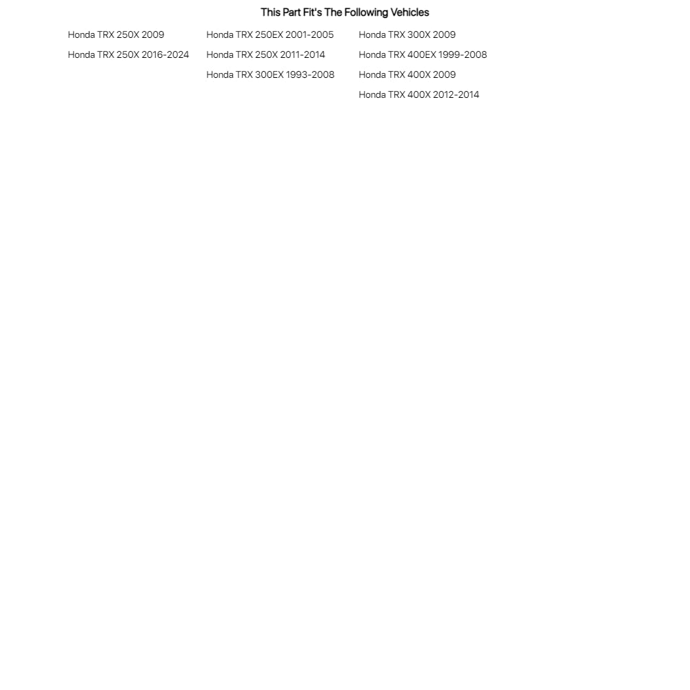 TUSK Brake Lever Polished for Honda TRX 400EX 1999-2008