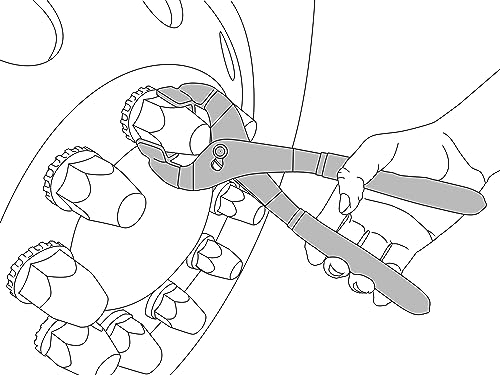 Lisle 51330 Adjustable Lug Nut Cover Remover