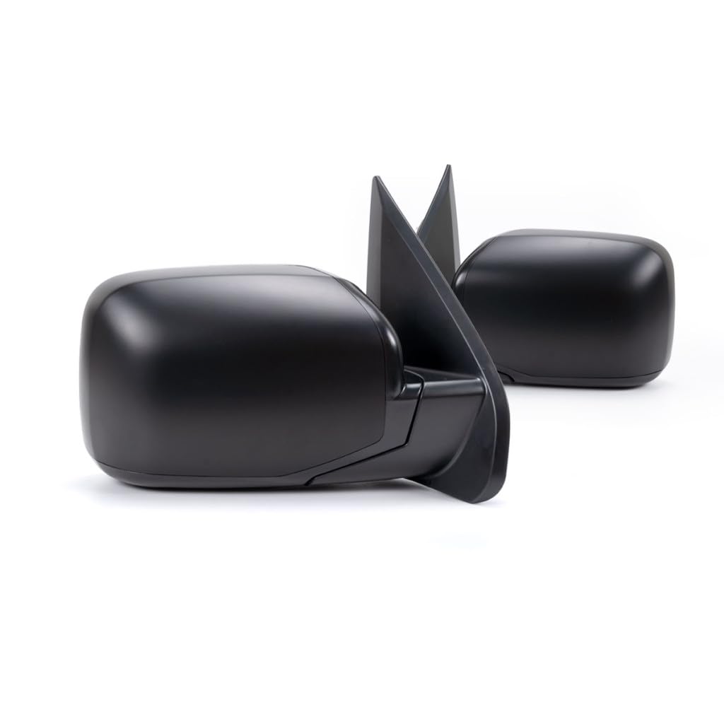 For Honda Pilot 2009-2015 Door Mirror Driver and Passenger Side | Pair | Power | Non-Heated | Textured Black | Replacement For 7
