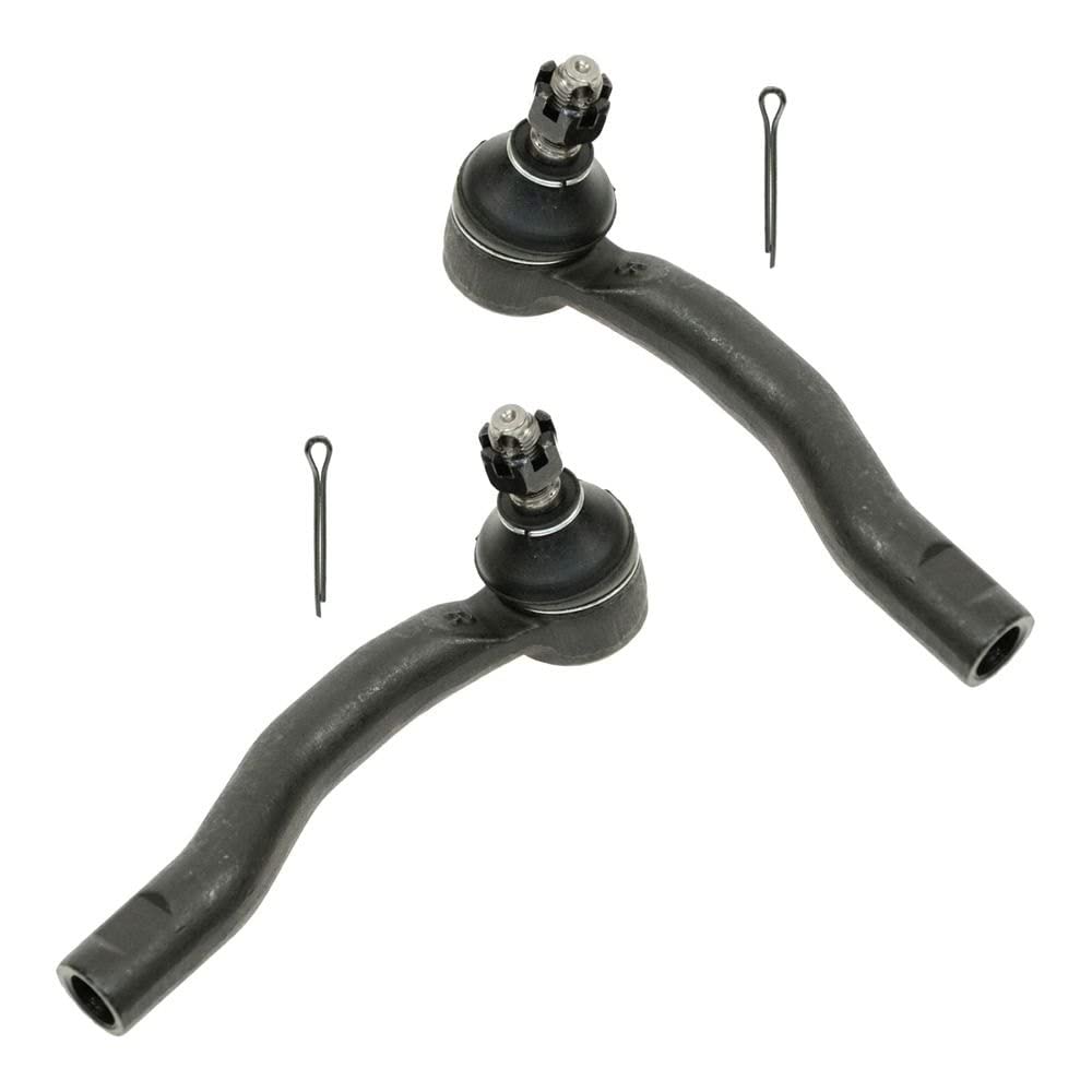 TRQ Front Outer Tie Rod Set Compatible with 2003-2008 Toyota Corolla