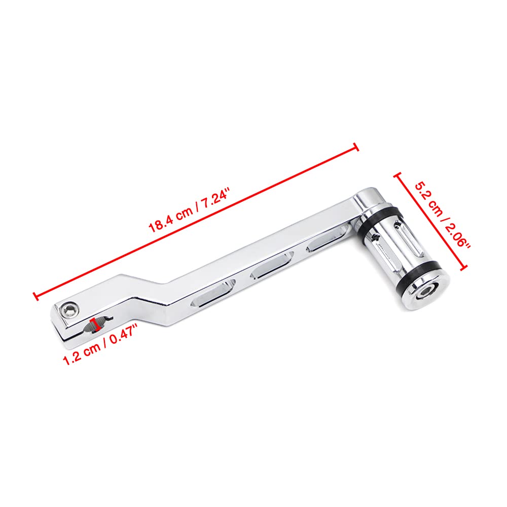 Dreamseek Motorcycle Heel Toe Gear Shift Lever + Shift Peg For Harley Fl Softail/Touring Electra Glide Road King Road Glide Flhx