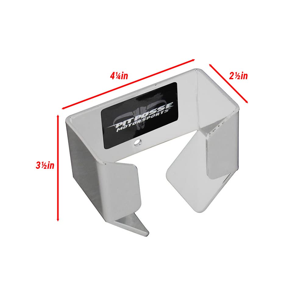 Pit Posse 461L Air Gauge Holder Pouch Car Enclosed Trailer Garage Shop - Made in USA - Aluminum Tire Meter Air Pressure Gage Sto