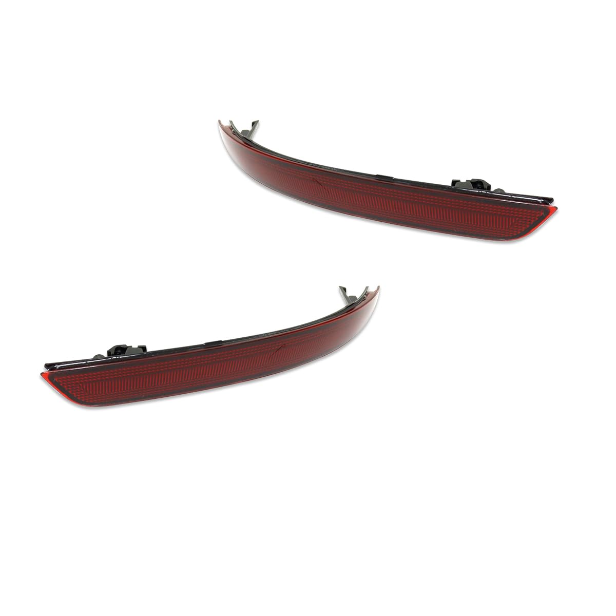 Adiil Red Lens Rear Bumper Reflector Trailer Brake Light Kit For 2016-2020 Infiniti Qx60
