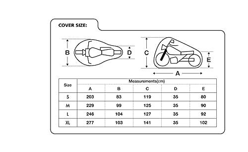 Oxford - Stormex Cover Outdoor Motorcycle Protective Cover, Black