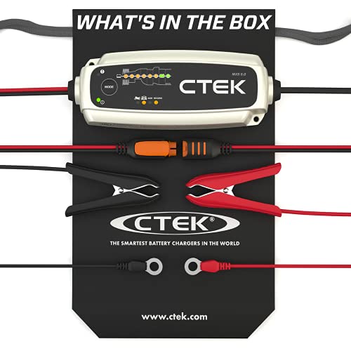 Ctek - 40-206 Mxs 5.0 Fully Automatic 4.3 Amp Battery Charger And Maintainer 12V