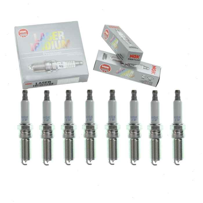 8 pc NGK Laser Iridium Spark Plugs compatible with GMC Yukon XL 5.3L 6.2L V8 2015-2020