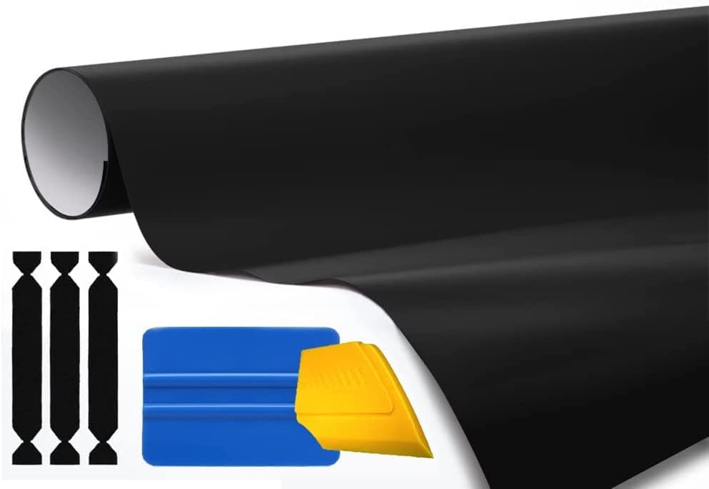3M 1080 Matte Black Air-Release Vinyl Wrap Roll Including Toolkit (1Ft X 5Ft)